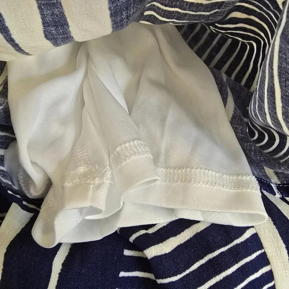 NWT Lulus Delphi Blue and White Striped Tie-Front Strapless Jumpsuit Size Small - Picture 14 of 14